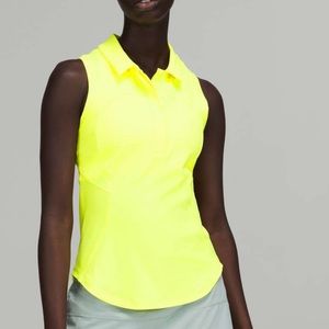 Lululemon Quick Drying Sleeveless Polo Electric Lemon Size 6